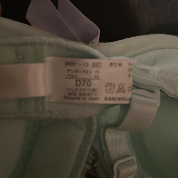 Light Green with pink & lavender chiffon ruffles - Picture 8 of 12